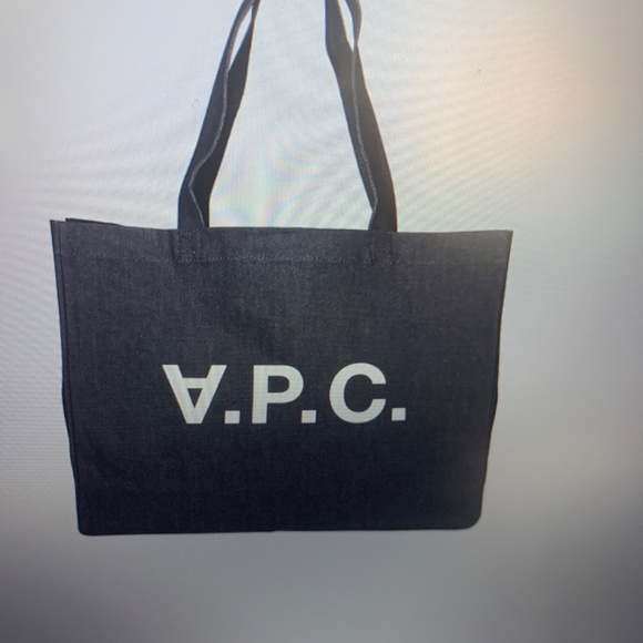 A.P.C.Daniela Denim Shopping Tote Bag New! - Picture 7 of 12